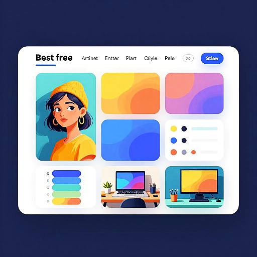 Art Generator Interface with AI Assistance
