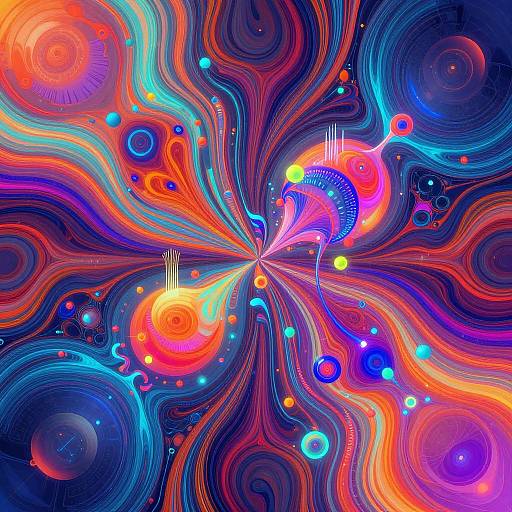 Vibrant Abstract AI-Generated Patterns