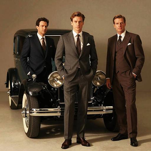 1920s Vintage Luxury Car Portrait