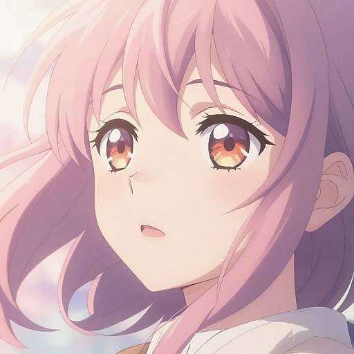 Expressive Anime Portrait with Pastel Colors