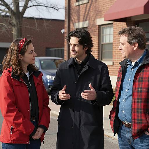 Three Friends Enjoying a Sunny Day Outdoors