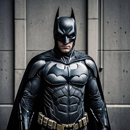 Sleek Black Batman Costume Cosplay