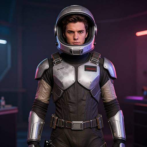 Futuristic Male Pilot Costume