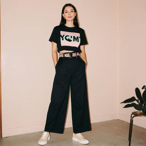 Chic Casual Outfit in Minimalistic Setting