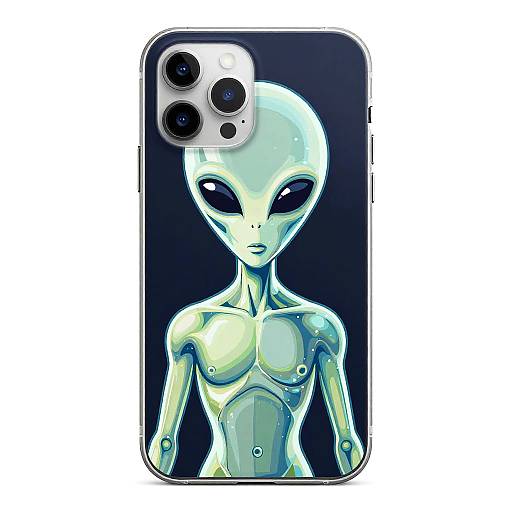 Vibrant Glass Alien Vector Art