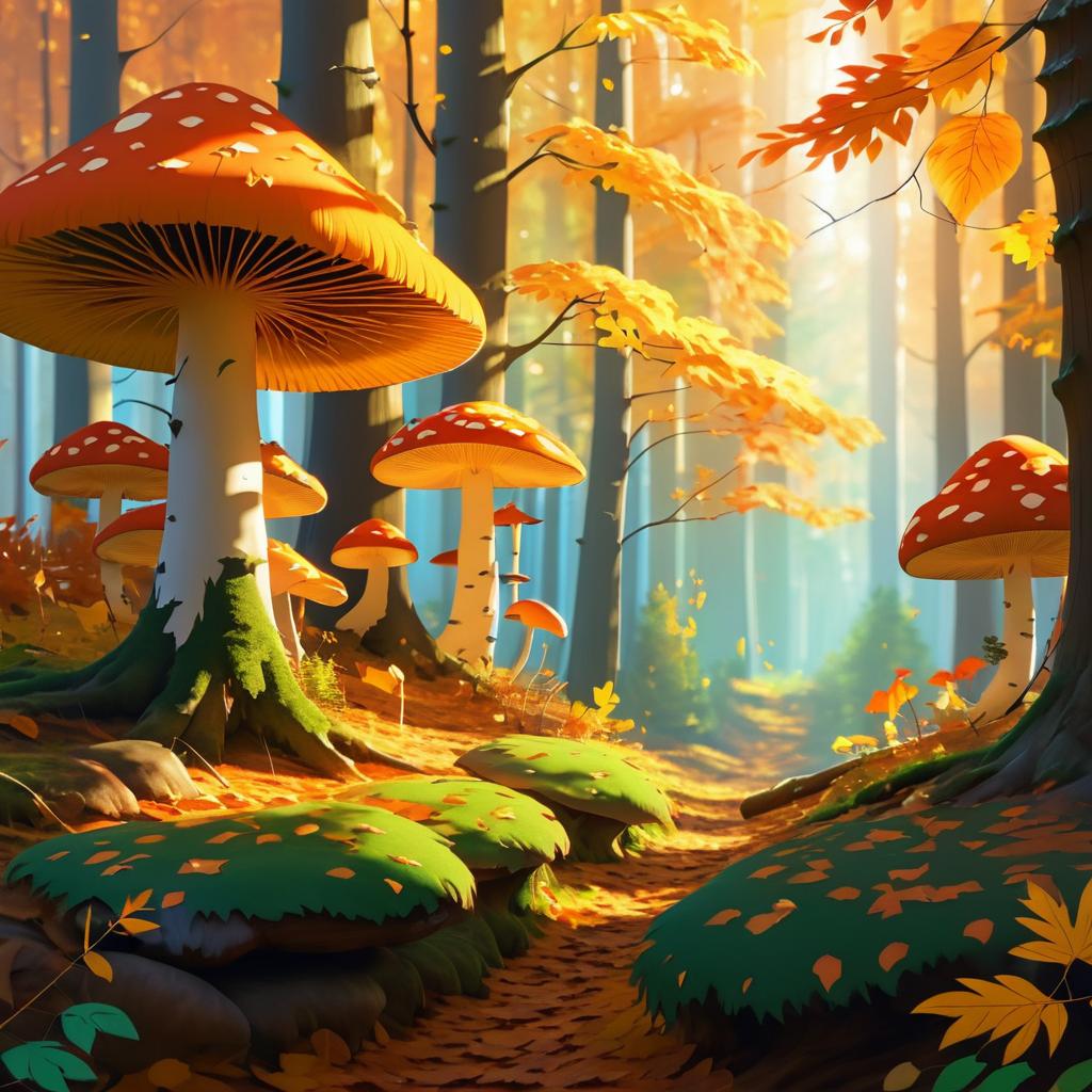 Enchanting Autumn Forest Scene