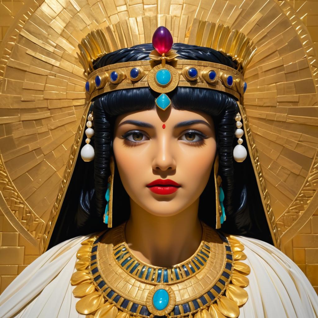 Regal Cleopatra in Still Life Composition