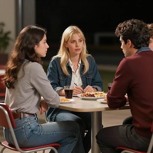 Intimate Outdoor Gathering at Night