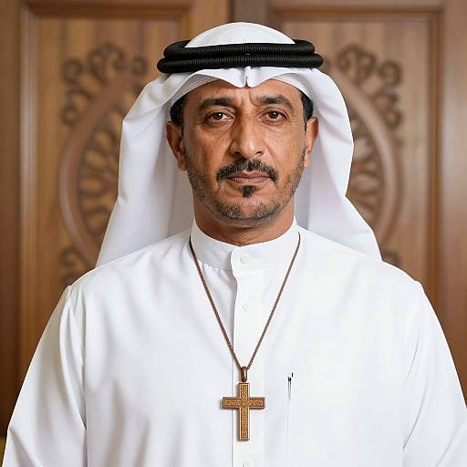 Portrait of a Traditional Arab Man