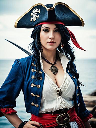 Sexy Realistic Kaname Buccaneer Cosplay Photo