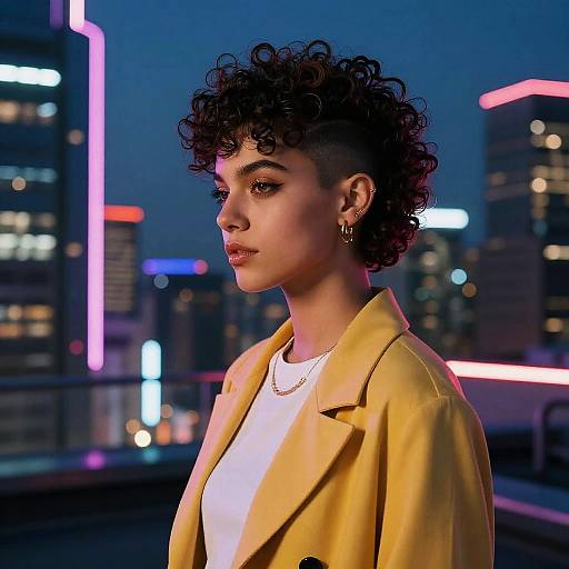 Futuristic Lesbian Curly Haircuts