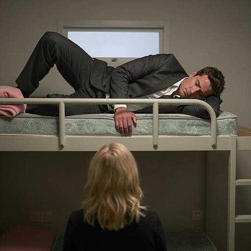 Cozy Bedroom Scene with Couple