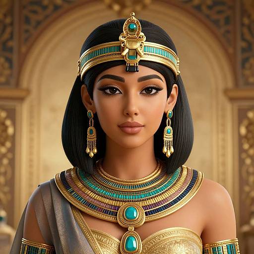 Opulent Egyptian-Inspired Woman Portrait