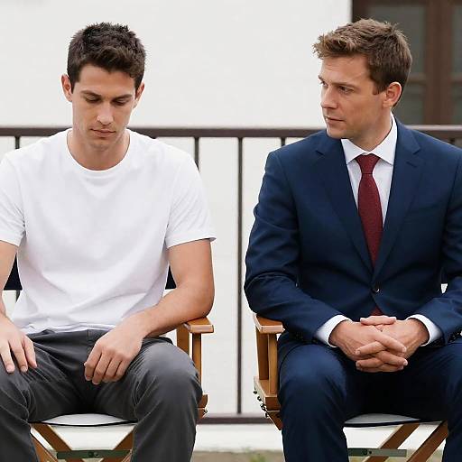 Outdoor Portrait of Two Men