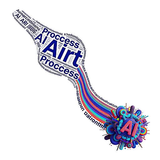 Words Evolving Into AI Art