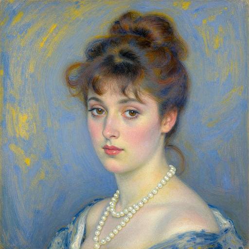 Impressionist Digital Portrait of Woman