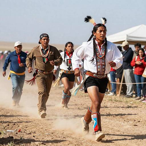 Cherokee Runners in Traditional Race