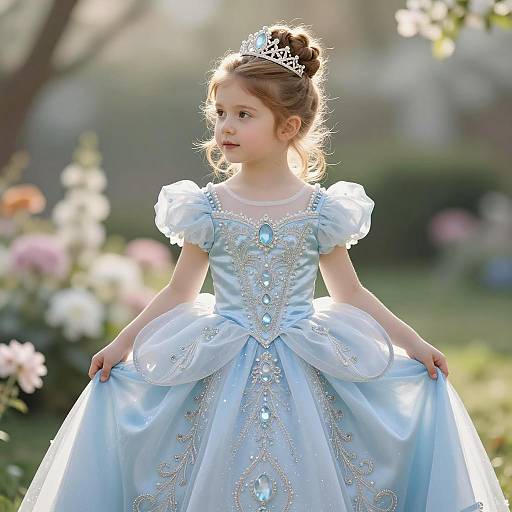 Whimsical Fairytale Portrait of a Young Princess