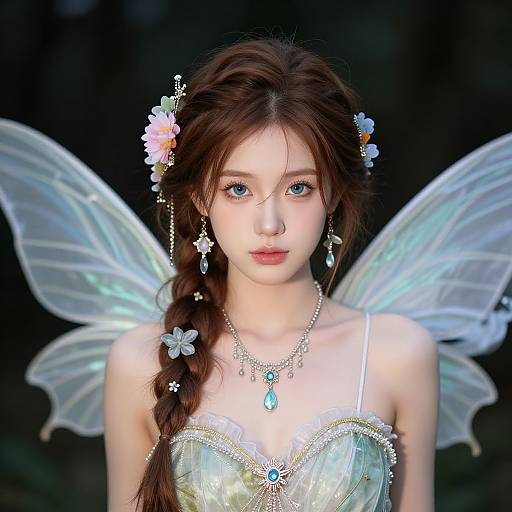 Realistic Fairy Aesthetic Halloween Portrait