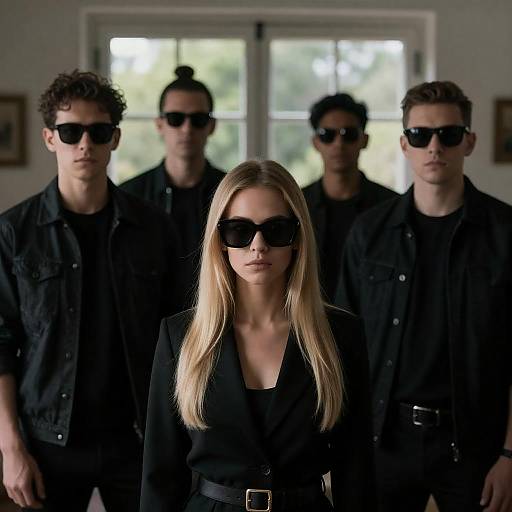 Mysterious Gathering in Dim Light