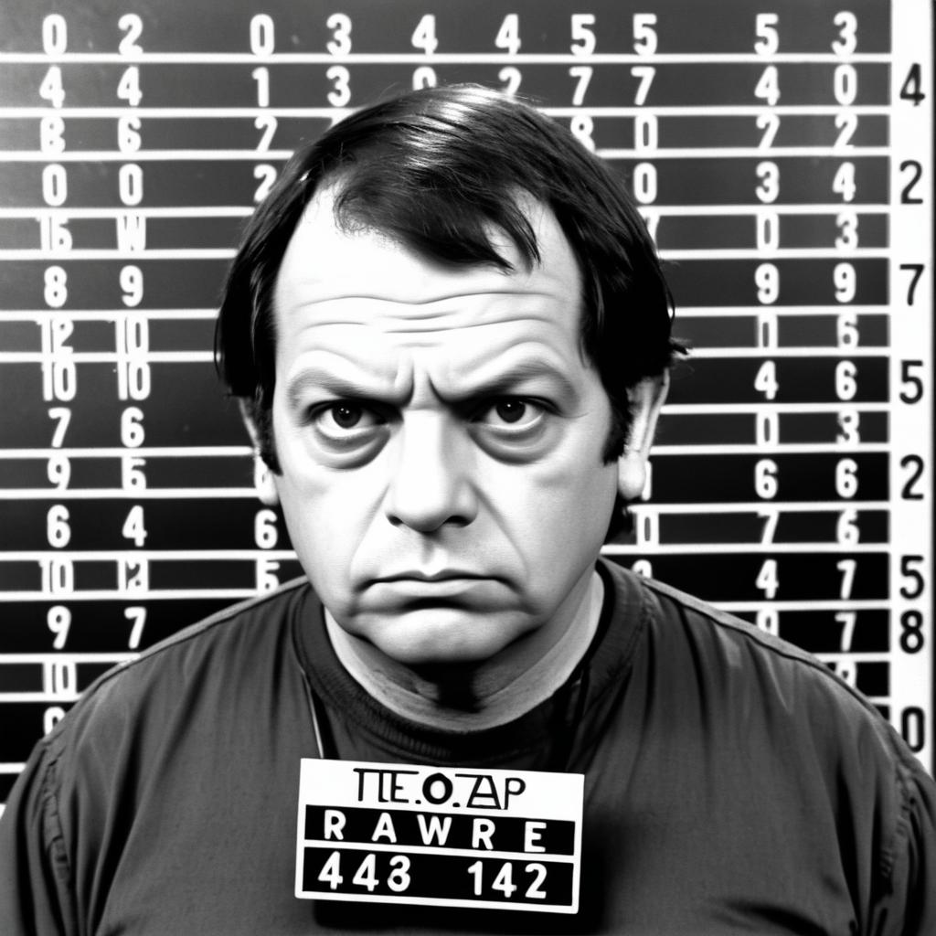 Humorous Mugshot of Nelson Muntz