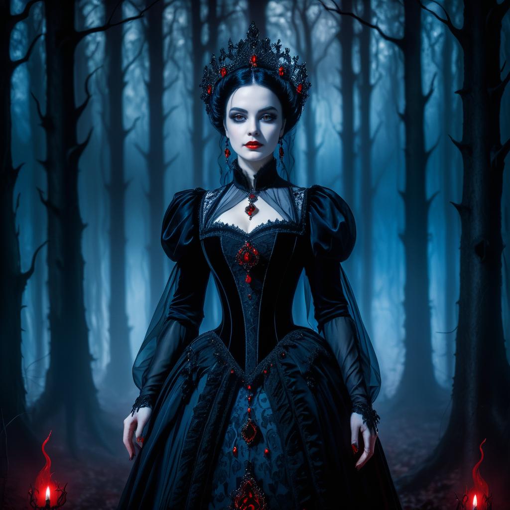 Gothic Portrait of a Ghostly Noblewoman