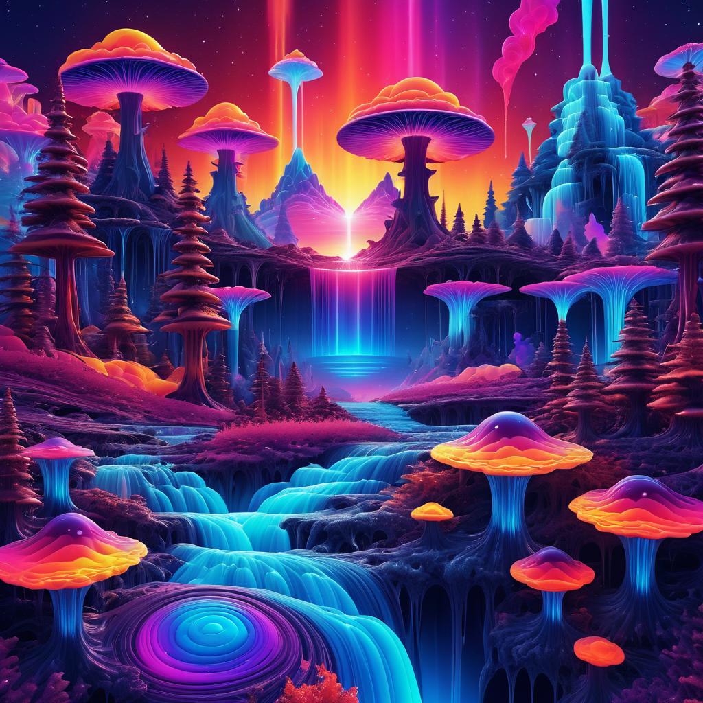 Psychedelic Forest on a Bismuth Planet