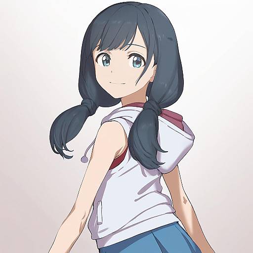 Illustration of Amano hina (tenki no ko), tenki no ko in the style of Shiba itsuki