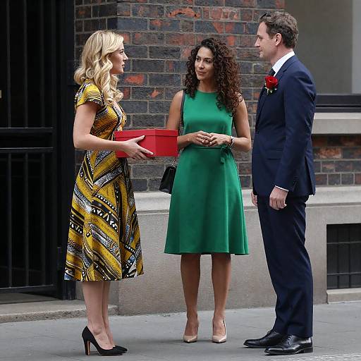 Urban Street Portrait: Yellow Dress, Red Box