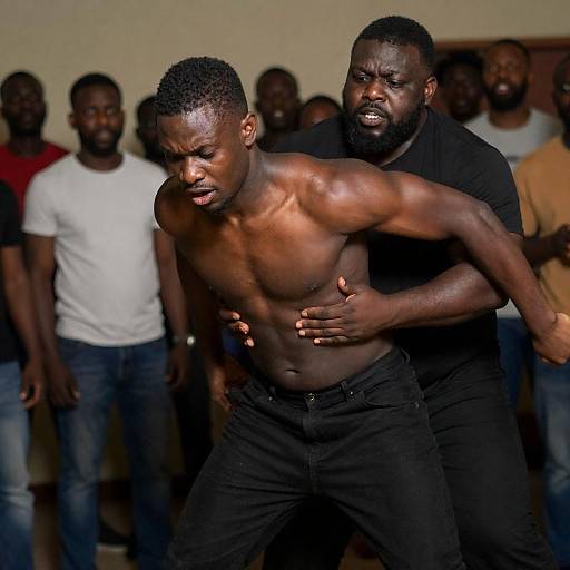 Dramatic Tension in a Crowded Scene