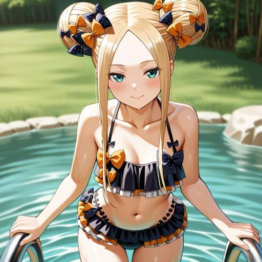 Illustration of Abigail williams (emerald float) (fate), fate/grand order in the style of Fagi (kakikaki)