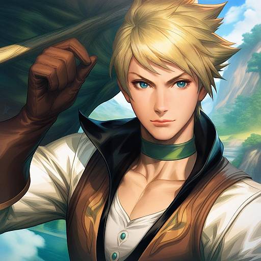 Illustration of Guy cecil, tales of (series) in the style of Stanley lau