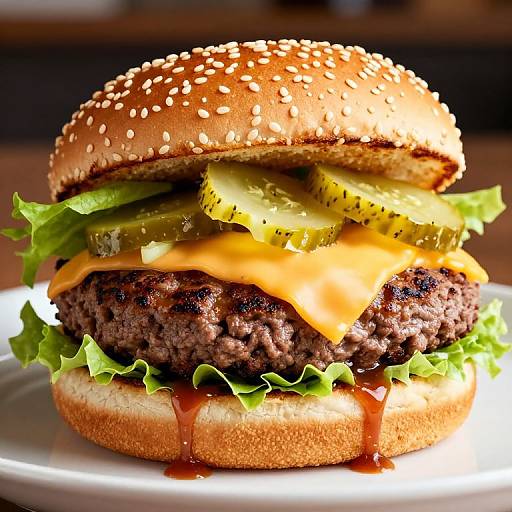 Juicy Double Cheeseburger Delight
