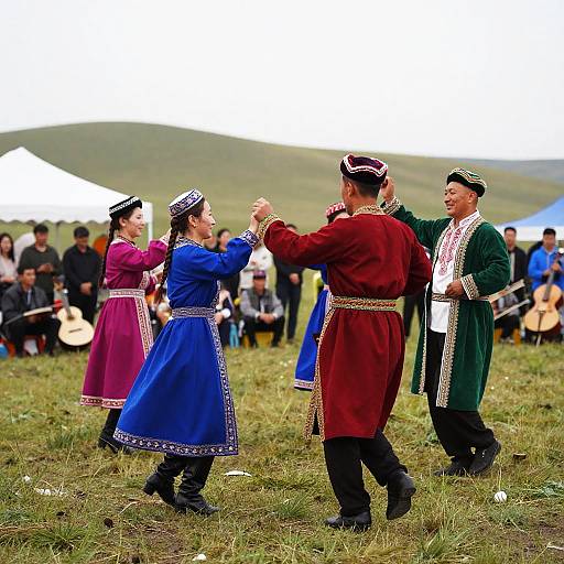 Traditional Kazakh Festival Celebration