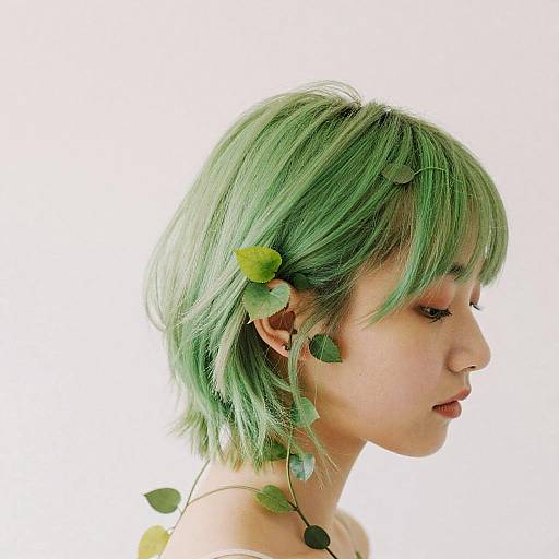 Surreal Hair Transforming Into Nature