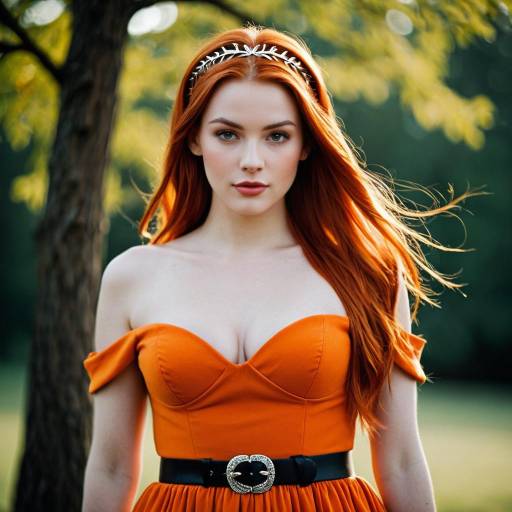Whimsical Character in Blurry Landscape