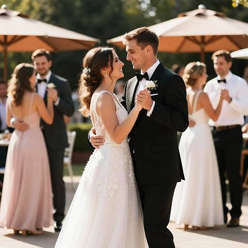 Joyous Outdoor Wedding Dance Celebration