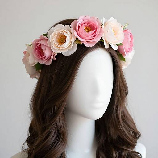 Pink Statement Flower Crown