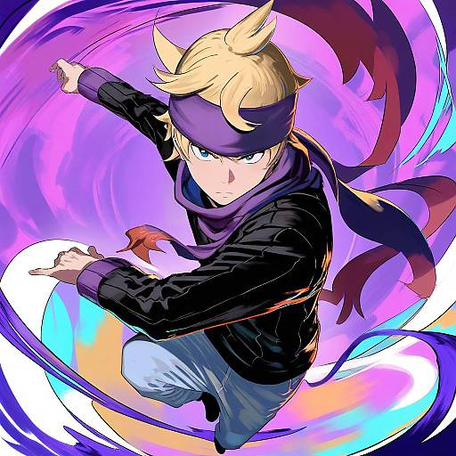 Illustration of Morty (pokemon), pokemon in the style of Gegeron