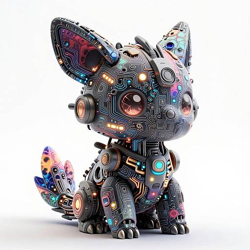 Cyberpunk Cute Robotic Creature
