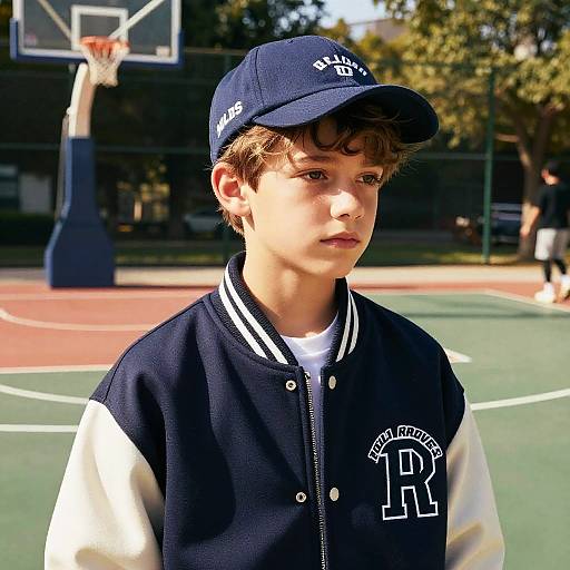 Teen Boy with 540 Waves on Court