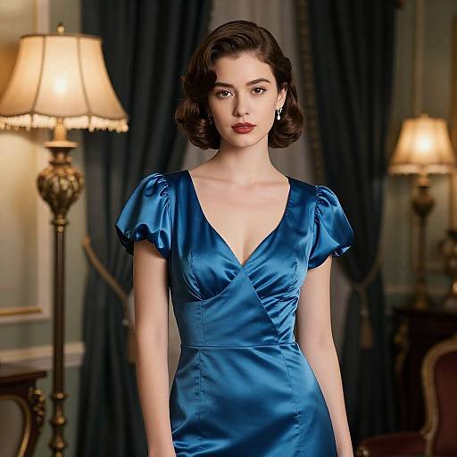 Elegant Vintage Portrait of Woman