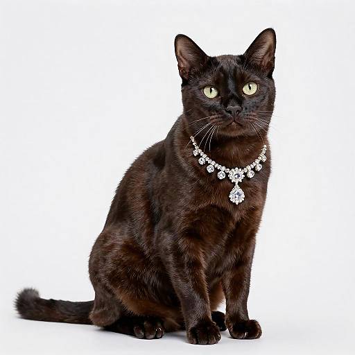 Glamorous Portrait of a Shorthair Cat