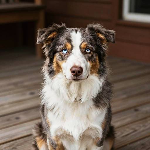 Soulful Australian Shepherd with Heterochromia