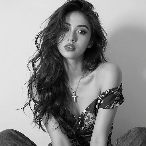 Striking Portrait of a Mysterious Woman