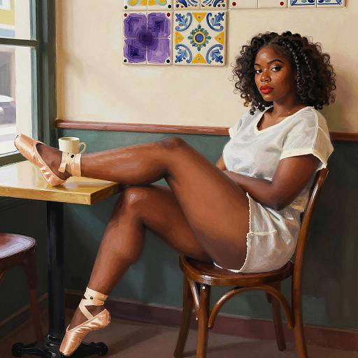 Sunlit Café: Plus-Size Braided Elegance