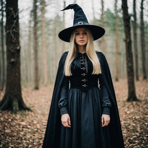 Chic Modern Witch in Nature