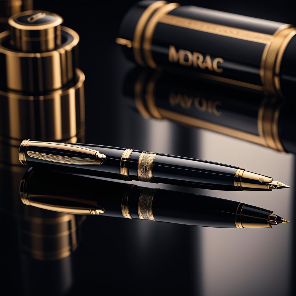 Sophisticated Montblanc Pen in Office Setting