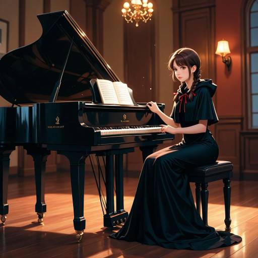 Shy Admiral at the Grand Piano
