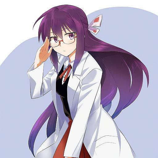 Illustration of Asakura rikako, touhou in the style of Ningen (ningen96)